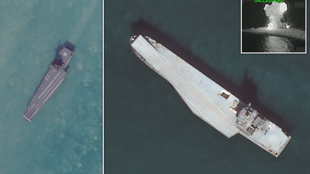 Iran's drone 'mothership' used to launch attacks on Western allies and bases is obliterated in US strike