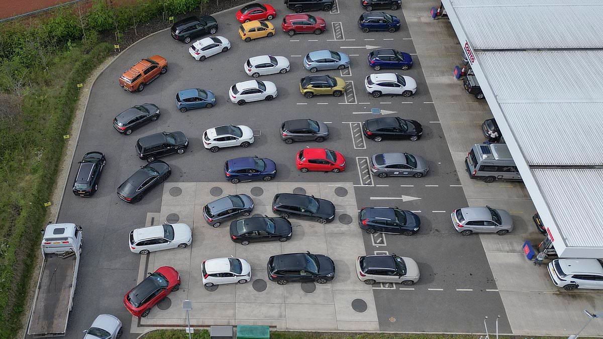 Diesel prices soar by 40p in less than a month in Iran crisis while families face £100 bills to fill up their cars - amid government plans to give key workers priority if pumps run dry