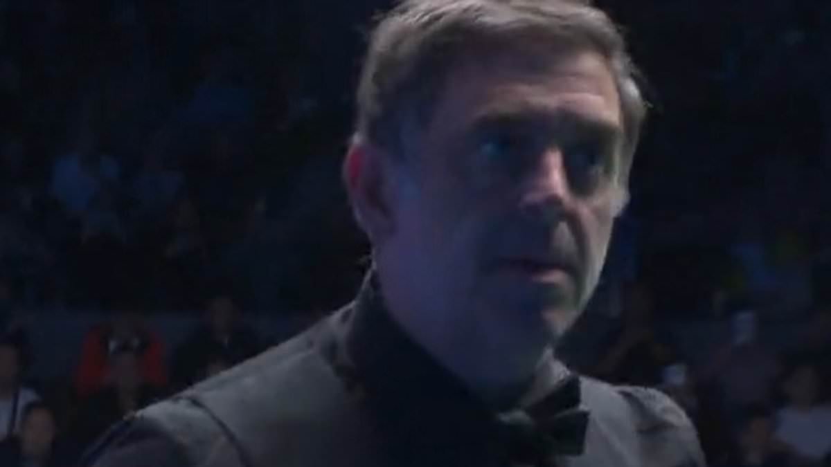 Ronnie O'Sullivan WALKS OUT of his snooker World Open match minutes after it started, moaning about a problem with his WAISTCOAT