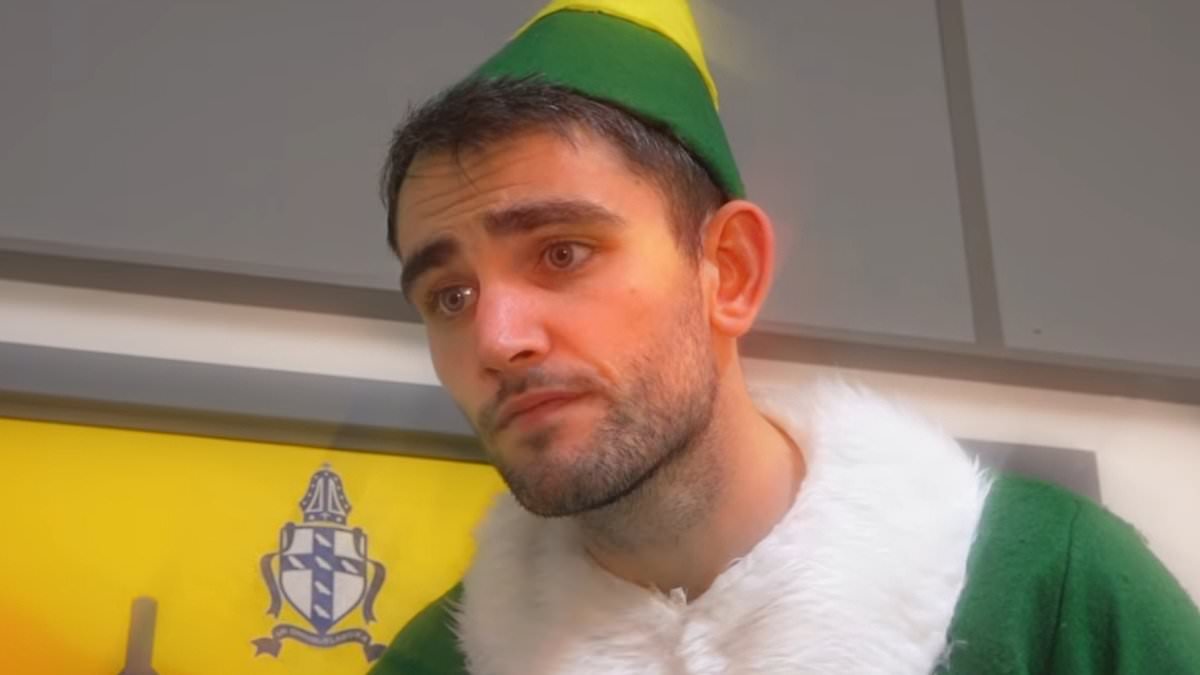 Teacher, 34, who was banned after calling pupil a 'very special person' and sent her more than 100 texts in one day played Buddy the Elf in school video