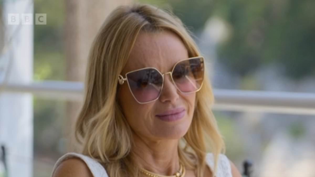 Amanda Holden admits she regrets 'hurting people and causing chaos' as she reflects on divorce from Les Dennis in emotional chat with Alan Carr