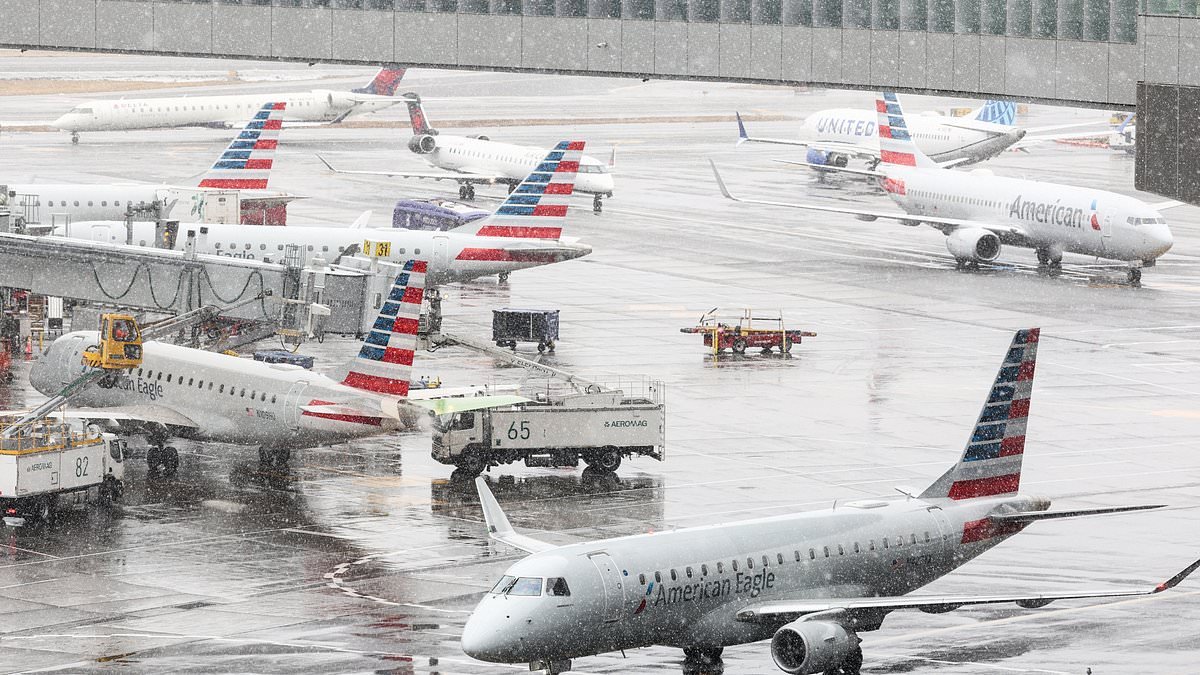 Almost every flight delayed or canceled at NYC and Boston airports as blizzard brings 20 inches of snow to Empire State