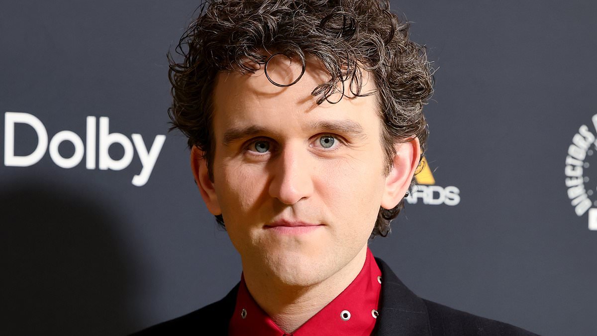 Harry Potter star Harry Melling is worlds away from Dudley Dursley as he mingles with A-listers at Directors Guild of America Awards after promoting X-rated gay romance film