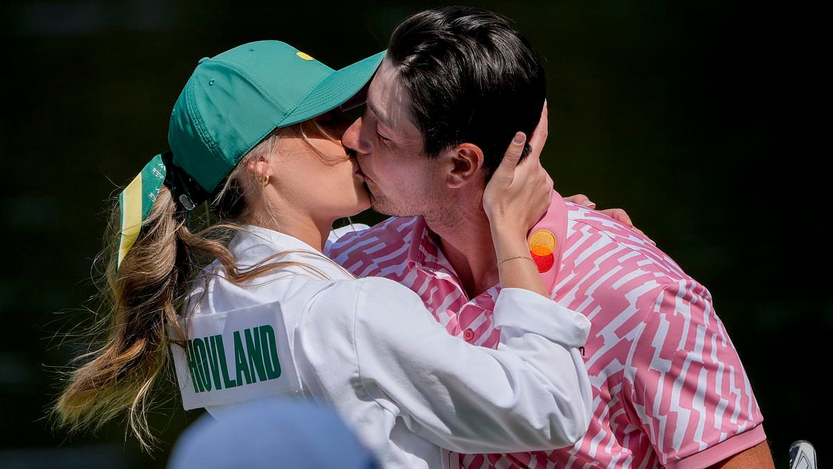 Named: The mystery blonde who has charmed golf's 'forever-single' star - Viktor Hovland's new girlfriend is unmasked as a Norwegian teacher after they packed on the PDA at The Masters