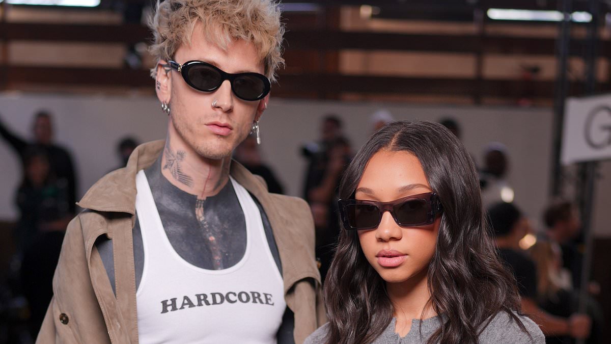 Machine Gun Kelly enjoys Paris Fashion Week with daughter, 16, amid rumors he is back with Megan Fox