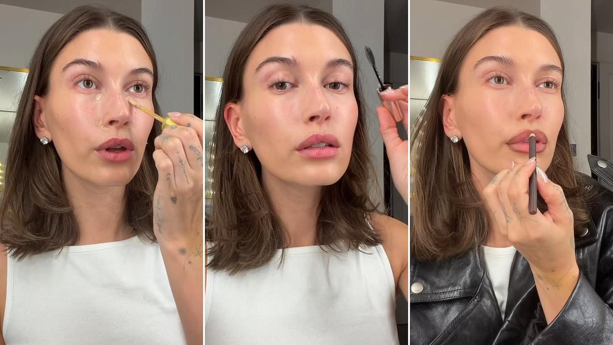 Hailey Bieber just shared her 'clean girl' make-up routine on TikTok - and every product is under £30