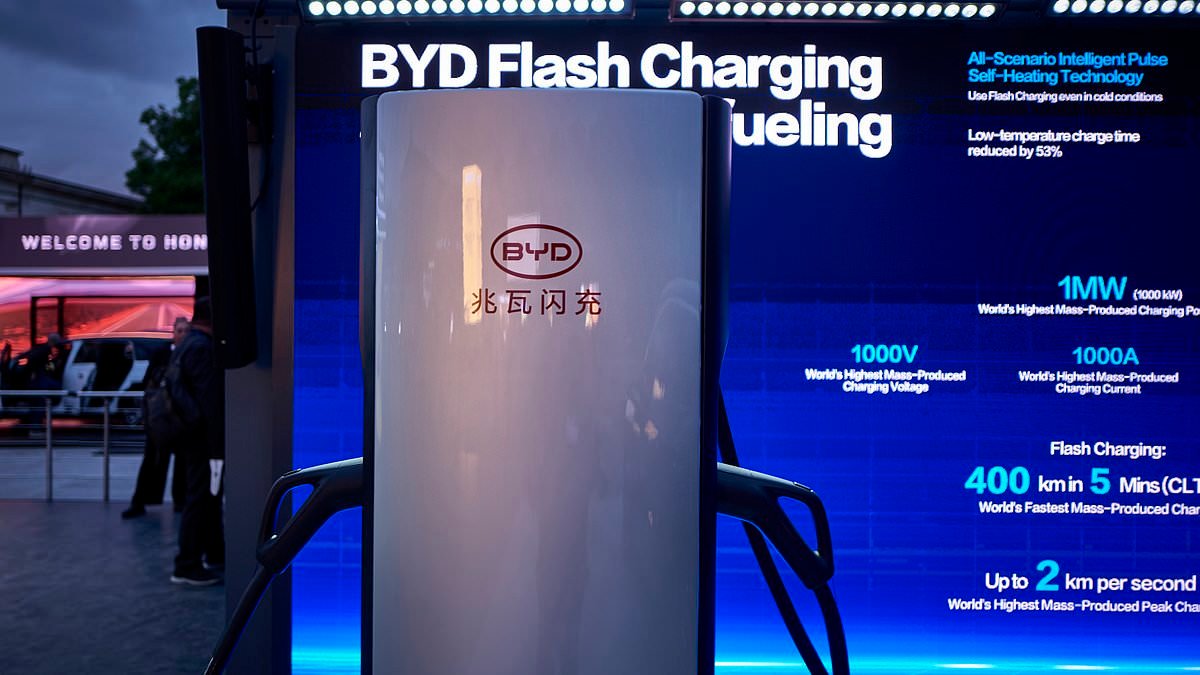 BYD to install 300 'game changing' EV chargers in the UK this year that can add 1.2 miles of range PER SECOND