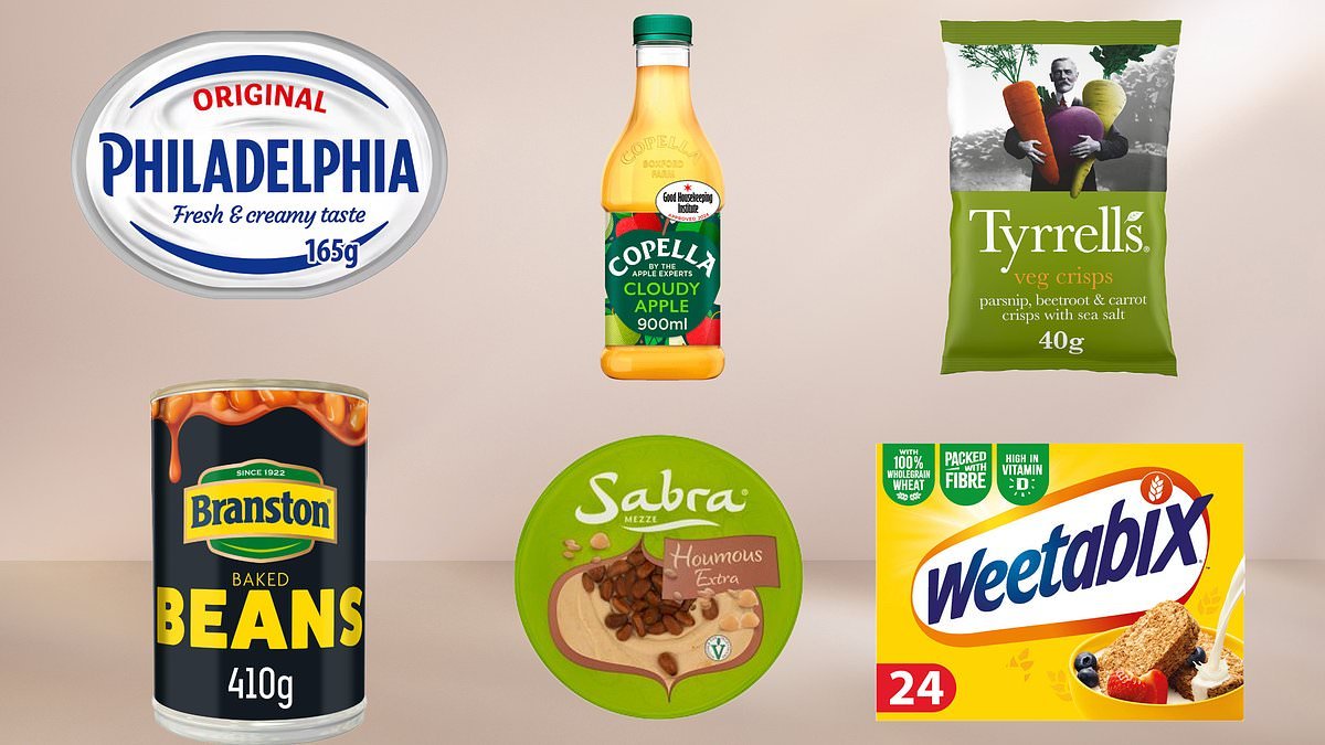 From the cult-classic Philadelphia to Copella juice and Tyrell's crisps...The middle-class kitchen staples may not be as good for you than cheap own-brand alternatives