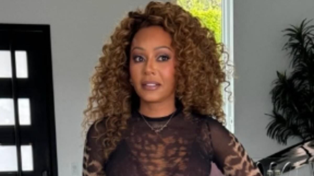 Mel B hints she's fully on board with the Spice Girls reunion after missing Victoria's big meet-up as she slips back into her leopard print