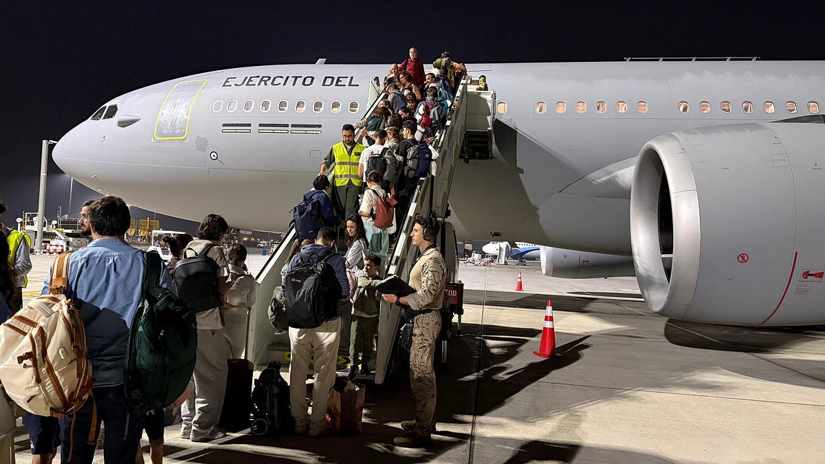 UK government flight to get stranded Brits out of the Middle East ends in total farce as it fails to take off 'because pilot had exceeded his hours'