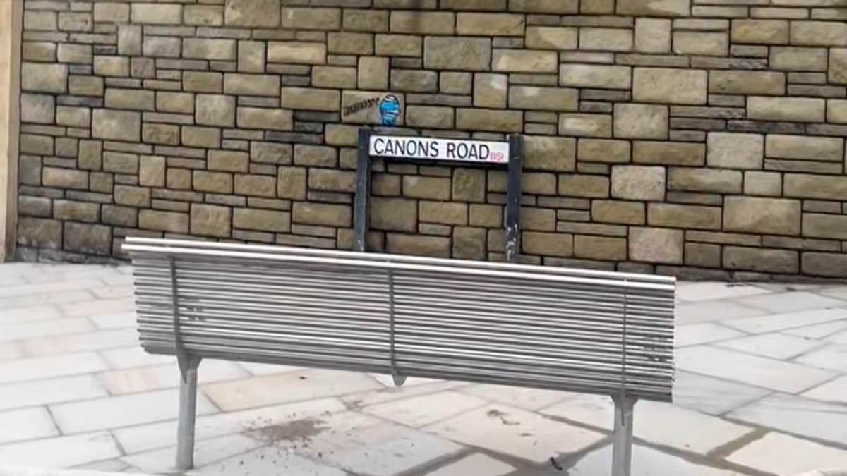 Red-faced council to review part of £1million city renovation project - after bench placed as a 'resting place for the elderly' was put facing a brick wall
