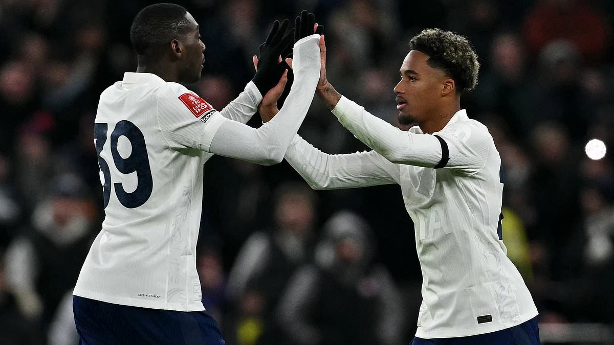 Spurs stars involved in car crash: Thomas Frank confirms Wilson Odobert and Randal Kolo Muani were in Ferrari when tyre blew on the M25, causing significant damage to vehicle