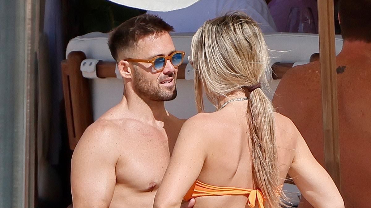 Vogue Williams and Spencer Matthews dispel marriage crisis rumours as they unwind in St. Barts with their children... after insisting they are 'very much a happy couple'