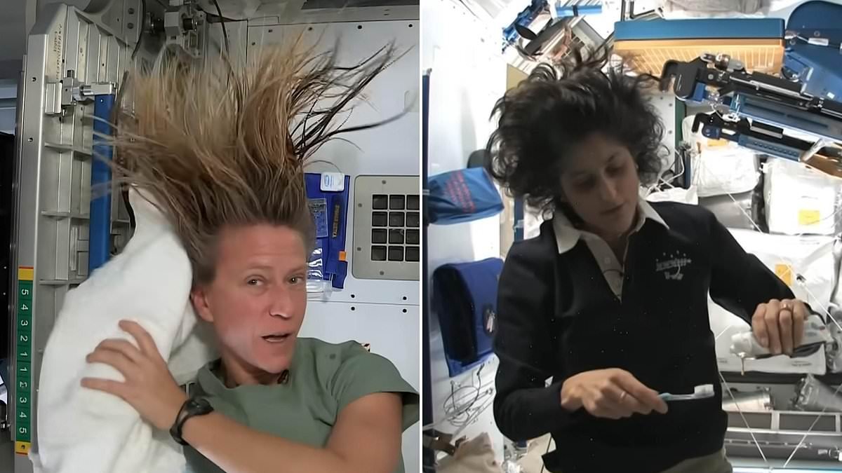The beauty routines for astronauts in space: How women wash their hair, apply makeup and do their skincare while orbiting Earth