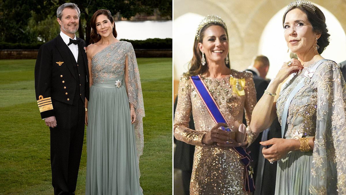 The hidden detail in the ball gown worn by Queen Mary at the state dinner in Canberra: 'So clever'