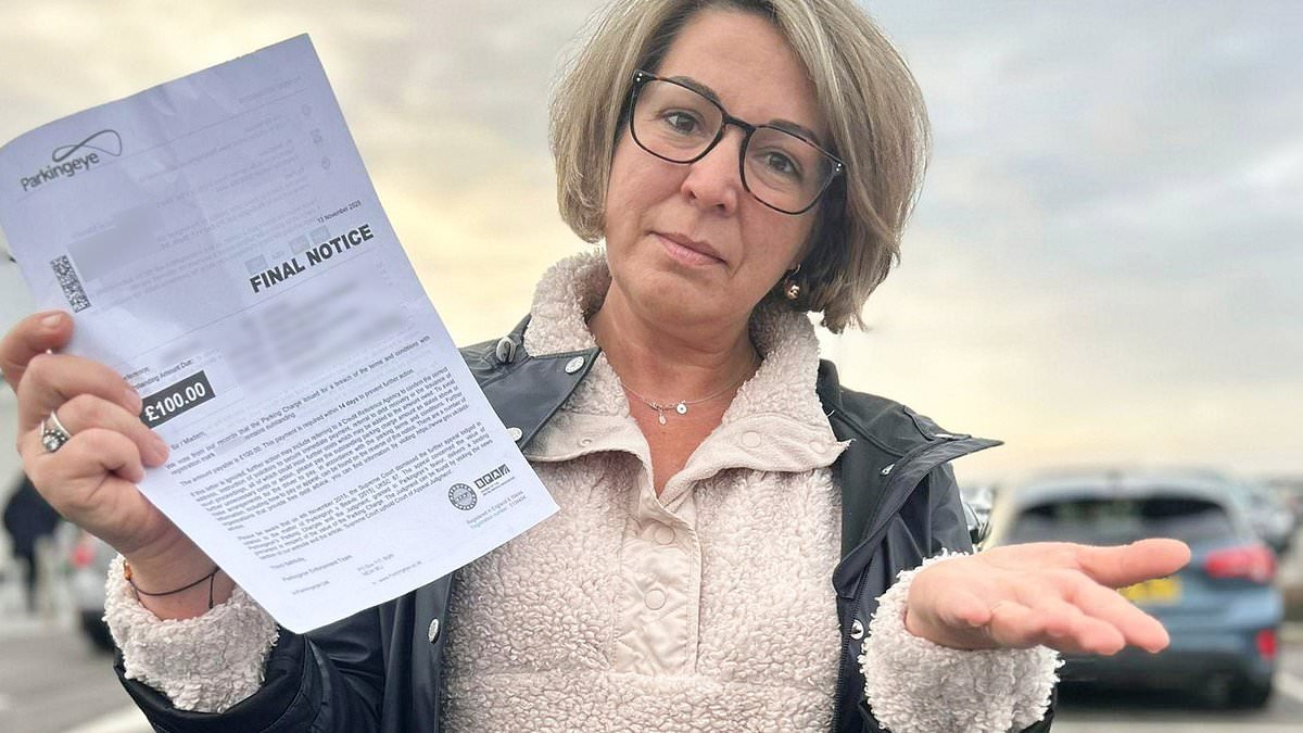 Mother is hit with £100 parking fine nearly three years after 'offence' - and told it's 'too late' to appeal