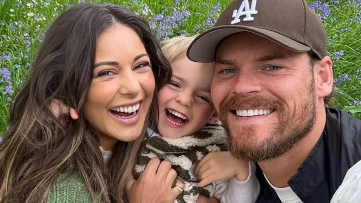 Louise Thompson reveals her son Leo, four, has been hospitalised with bleeding tonsils - after sharing that she finally feels ready for a baby after traumatic birth