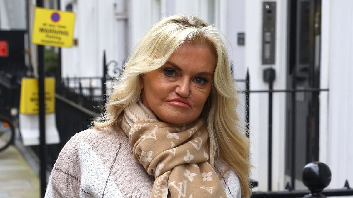 Danniella Westbrook unveils her new face after undergoing 'miracle' reconstruction surgery on her nose, lips and neck in Dubai
