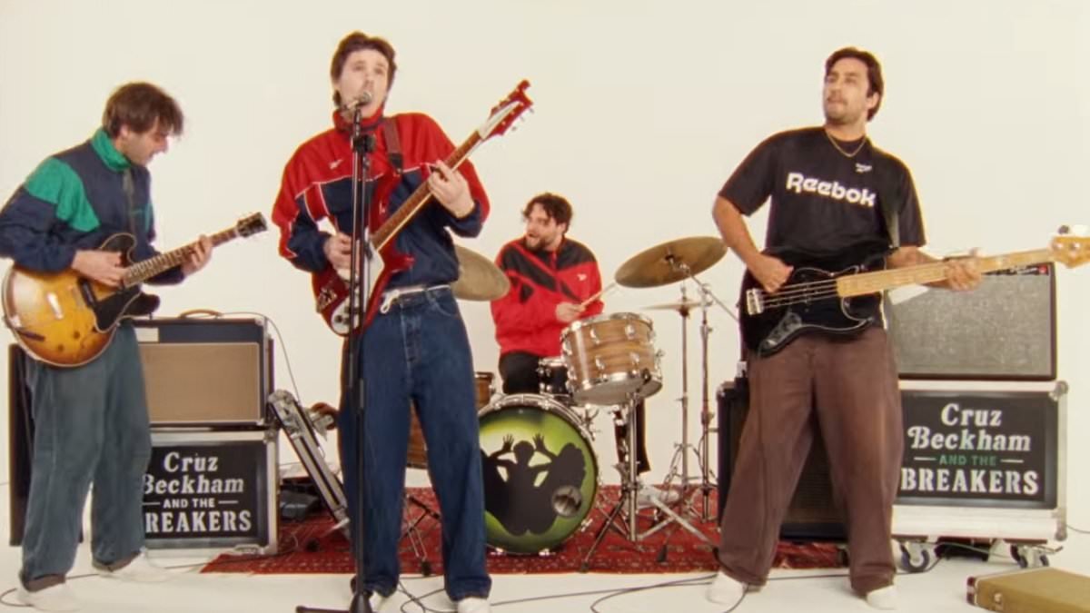 Cruz Beckham's new Stone Roses inspired music video is an ode to family as his brother gets a namecheck, they film in dad David's fave restaurant and even grandad Tony gets a cameo