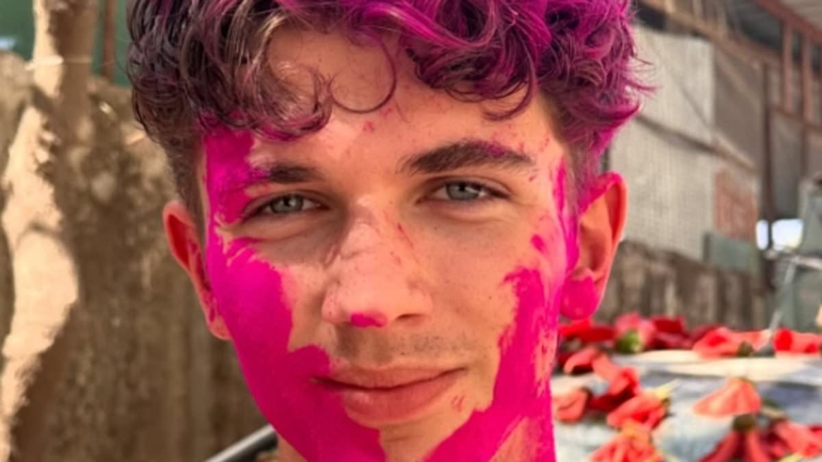 Hollyoaks star Oscar Curtis is rushed to hospital for 'rabies jabs' after being bitten by a monkey on holiday in India