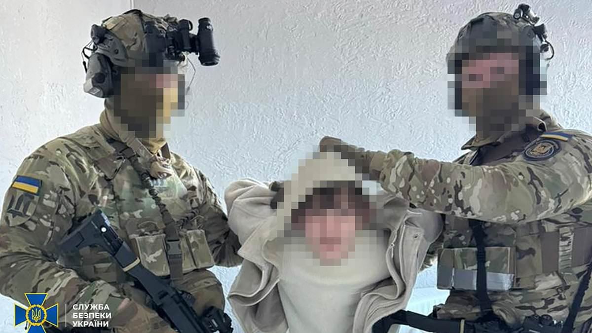 Putin 'hit squad plotting to kill public figures and senior military figures for £75,000 a head' is dramatically seized in Ukraine