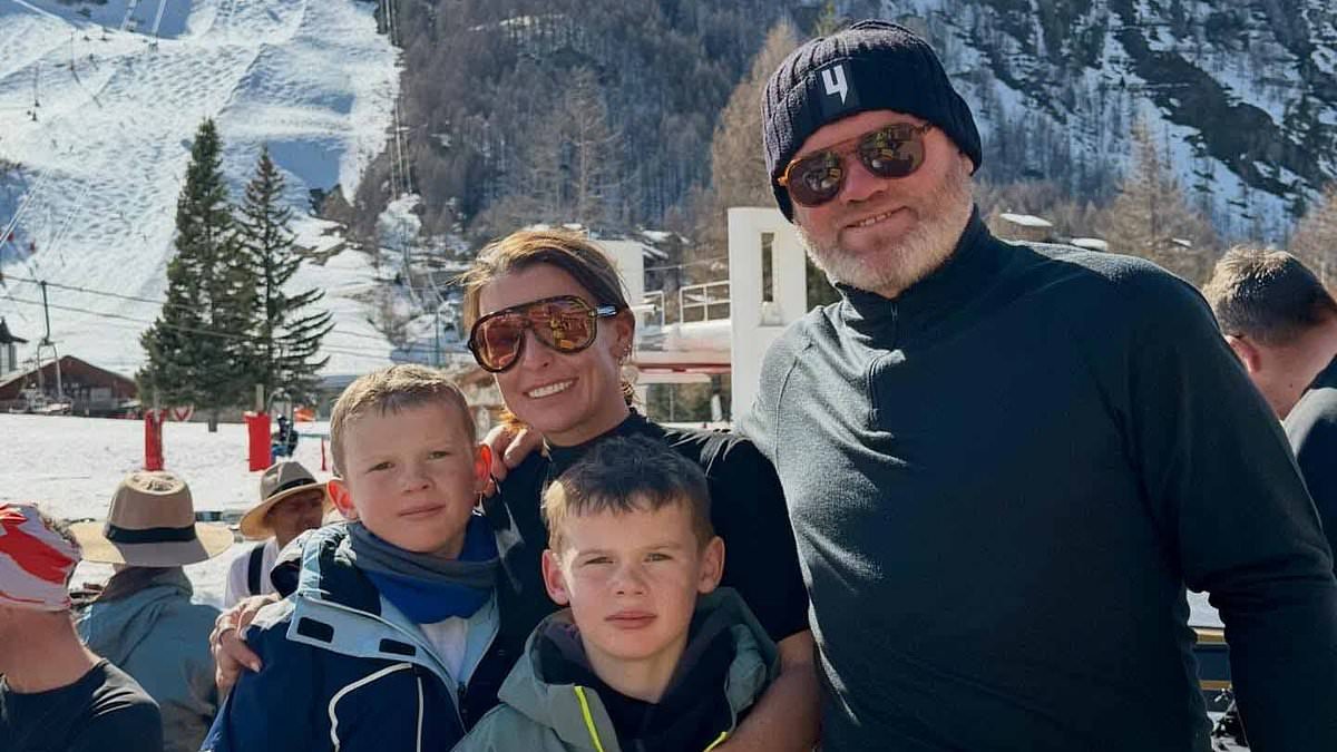 Coleen and Wayne Rooney jet off on a family ski trip with their sons after she celebrated turning 40 with swanky birthday bash