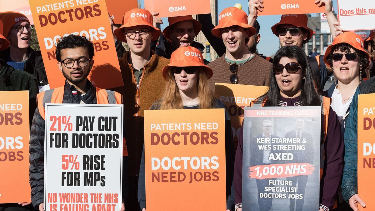Streeting accuses striking doctors of trying to 'fleece' public as they start latest 6-day strike with pay demands that could cost NHS £30bn a year