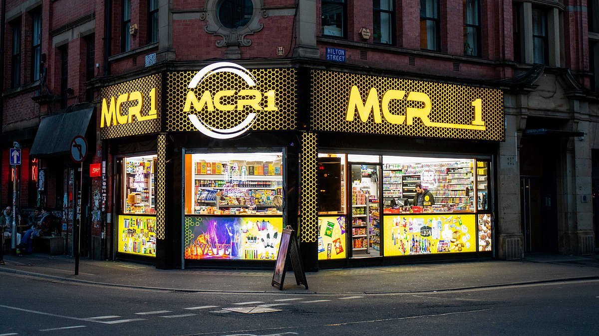 Furious locals say vape shop with 'ugly neon signs' looks like a 'space ship' and should be closed down as it doesn't fit in with their trendy city centre street