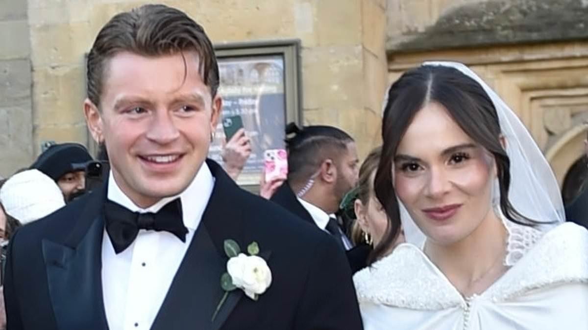Holly Ramsay and Adam Peaty gifted wedding guests £190 engraved bottle of tequila after previously admitting alcohol left them both at 'rock bottom' - and the lavish present has a hidden link to Victoria Beckham