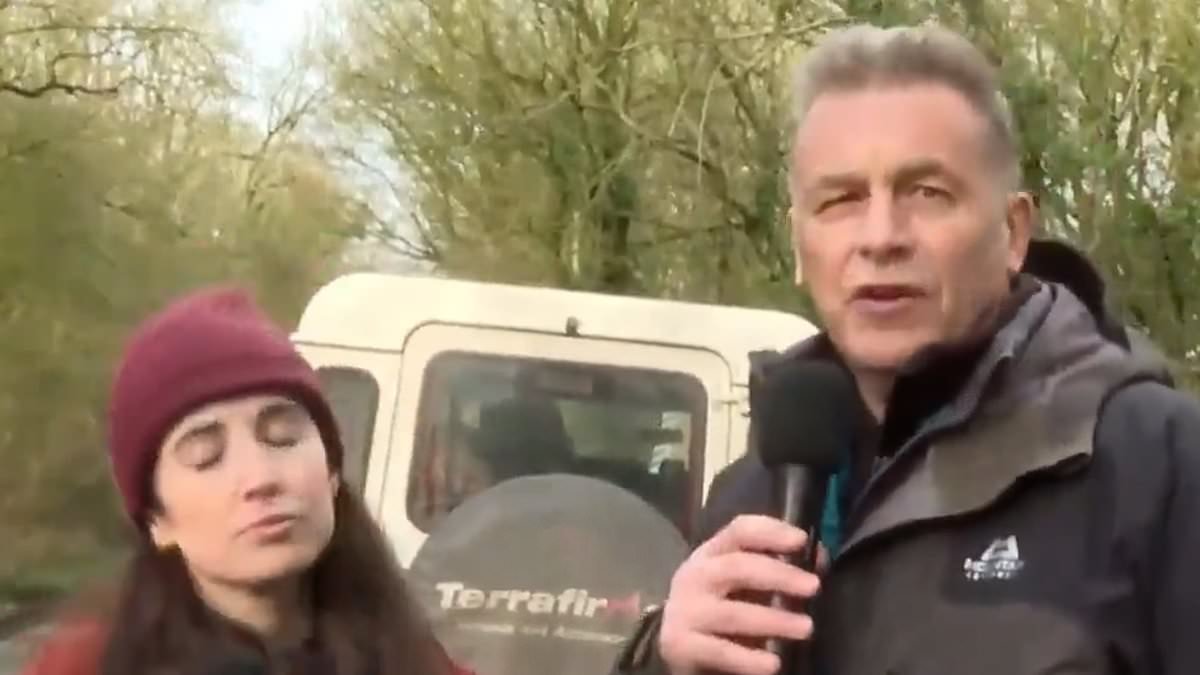 Chris Packham and his BBC presenter stepdaughter 'harass' huntsmen for five hours after joining saboteurs to follow Dorset hunt for social media livestream