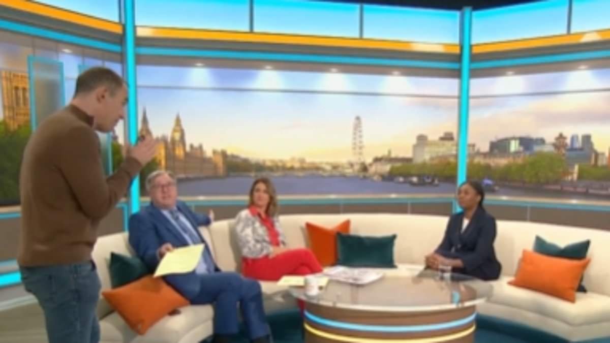 'You're both talking over me': Kemi Badenoch ambushed by Ed Balls and Martin Lewis on GMB over Tory plan to cut student loan repayments