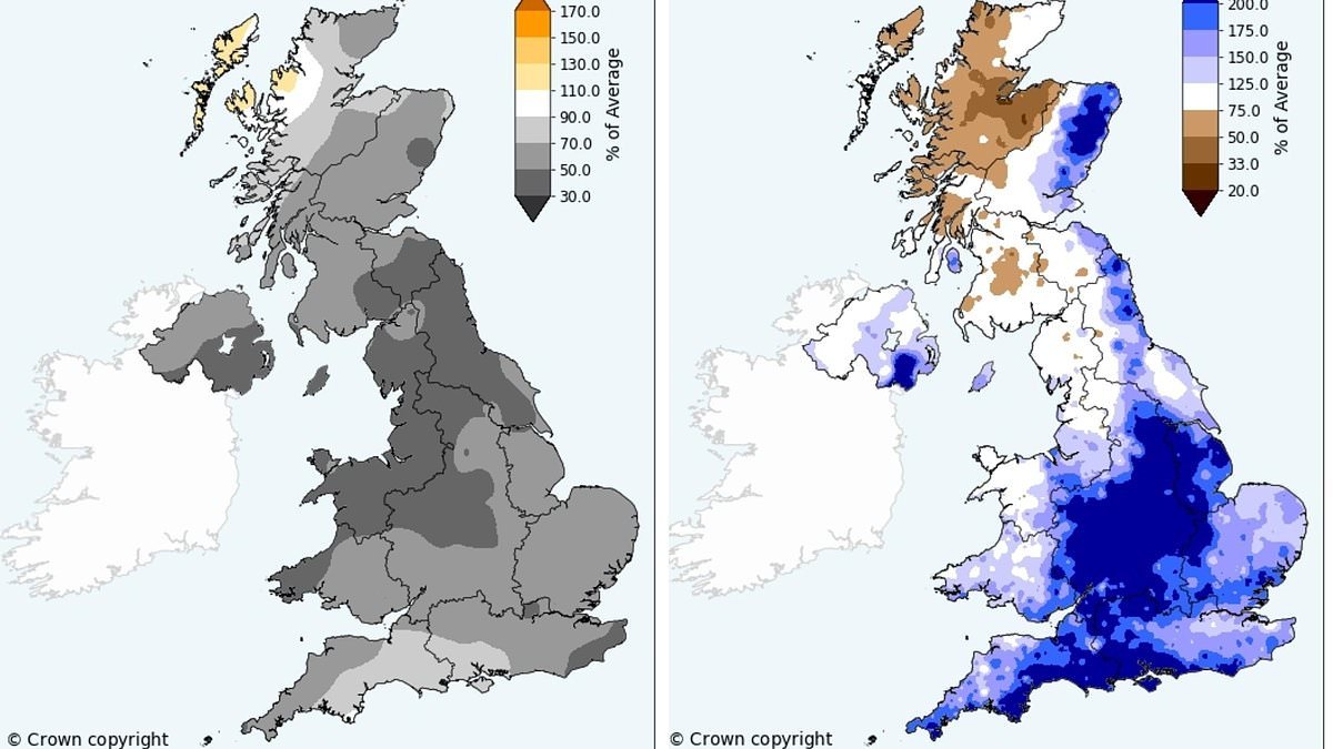 Miserable Britain: Last month was one of the dullest and wettest Februarys on RECORD - with 23% more rain than usual, Met Office confirms