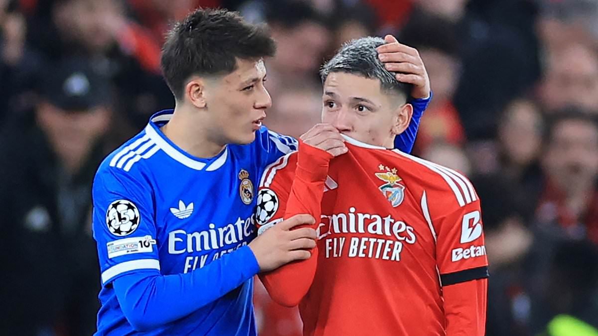Gianluca Prestianni to claim Vinicius Jr called him a DWARF in defence against racism allegations - after Benfica star was slapped with ban ahead of Champions League second leg