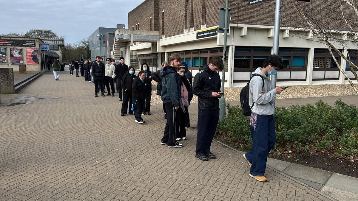 'Unusual' meningitis outbreak that has killed two Kent students could be caused by new strain of bacteria, experts fear as hundreds queue for antibiotics