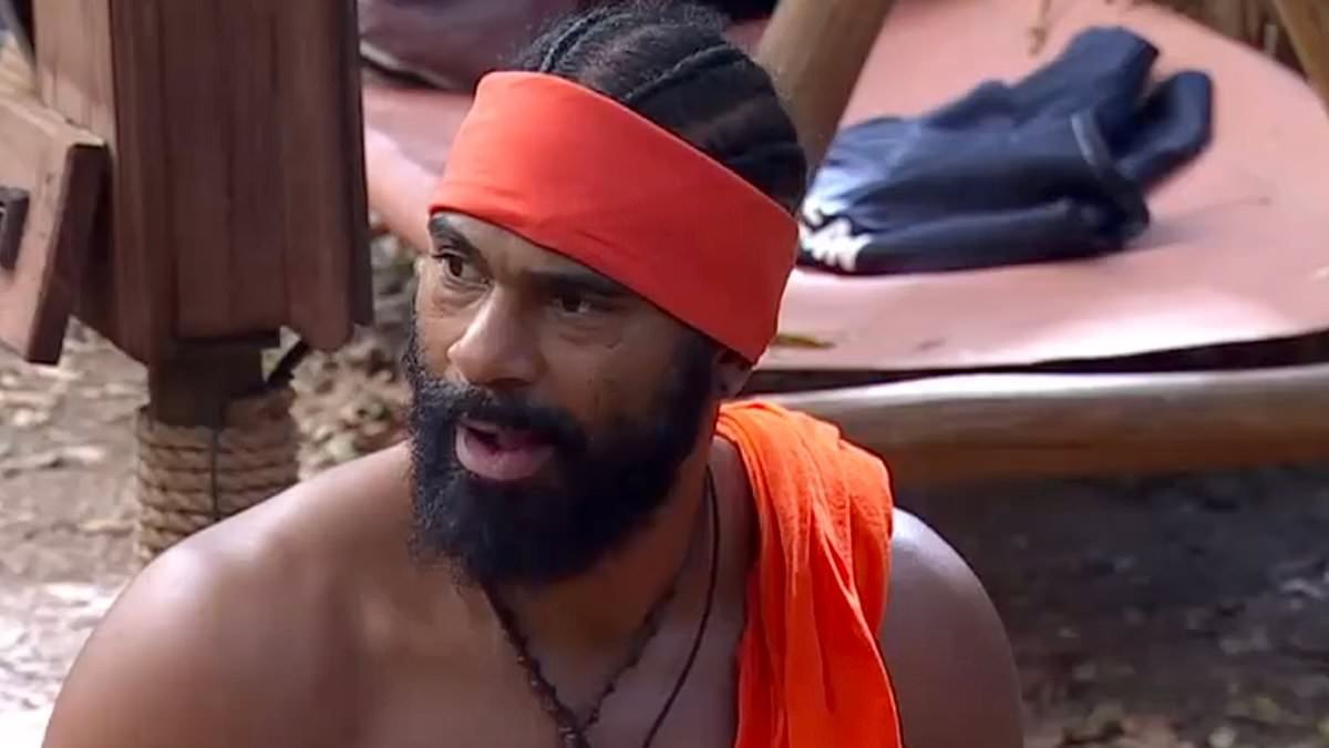 I'm A Celebrity: Tensions reach fever pitch as David Haye mounts fence to steal Team Rhinos' dinner after Lions lose AGAIN in Bushtucker Trial: 'Camp has turned into a battleground!'