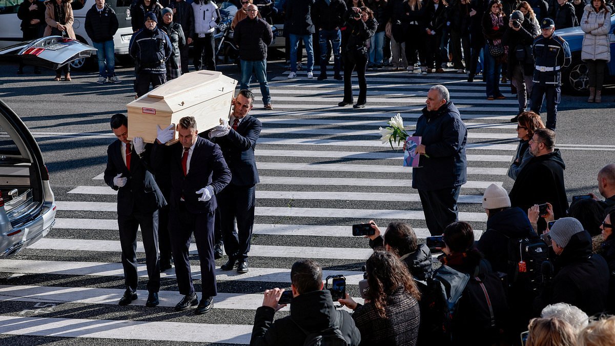 The saddest farewell: Heartbroken families start burying loved-ones killed in Swiss bar inferno as thousands attend funerals of Italian teenagers