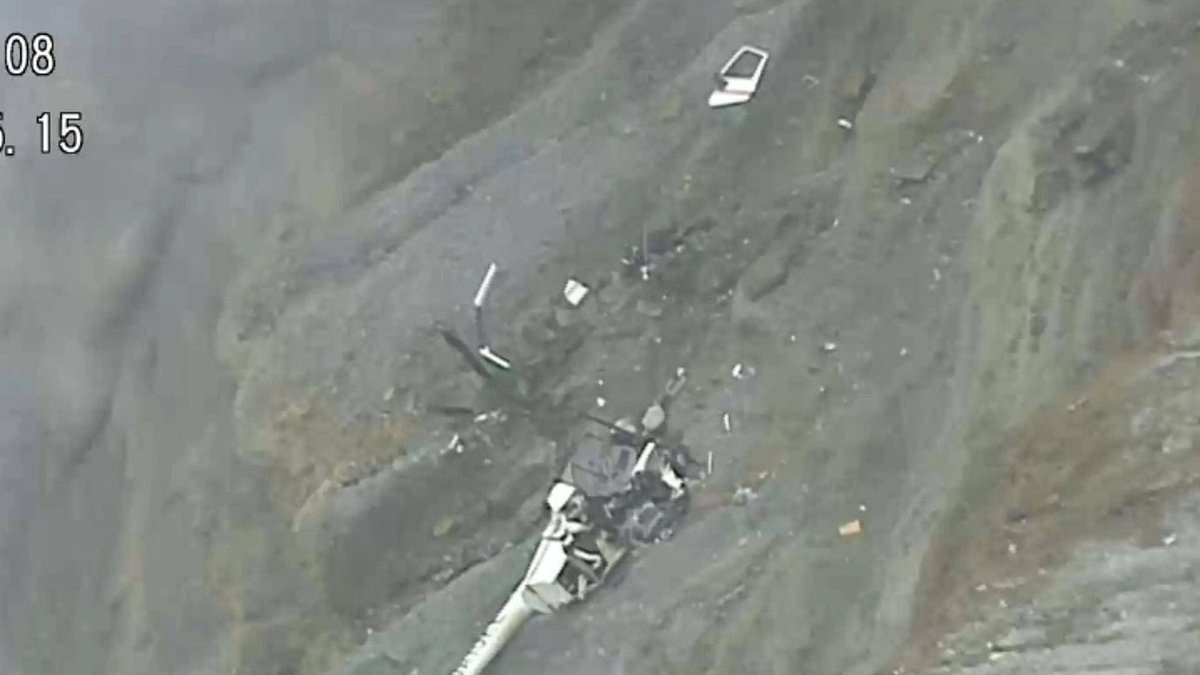 Tourist helicopter vanishes over Japanese volcano with wreckage 'spotted inside crater'
