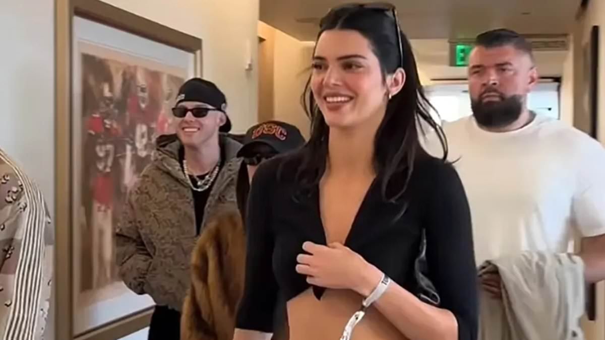 Kendall Jenner, Justin and Hailey Bieber and Jay-Z lead star-studded Super Bowl crowd as A-listers pack Levi's Stadium