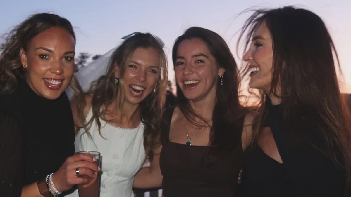 Katie Boulter celebrates her hen do with British tennis stars ahead of tying the knot with fiance Alex de Minaur - as she enjoys 'best weekend ever' on glam camping trip