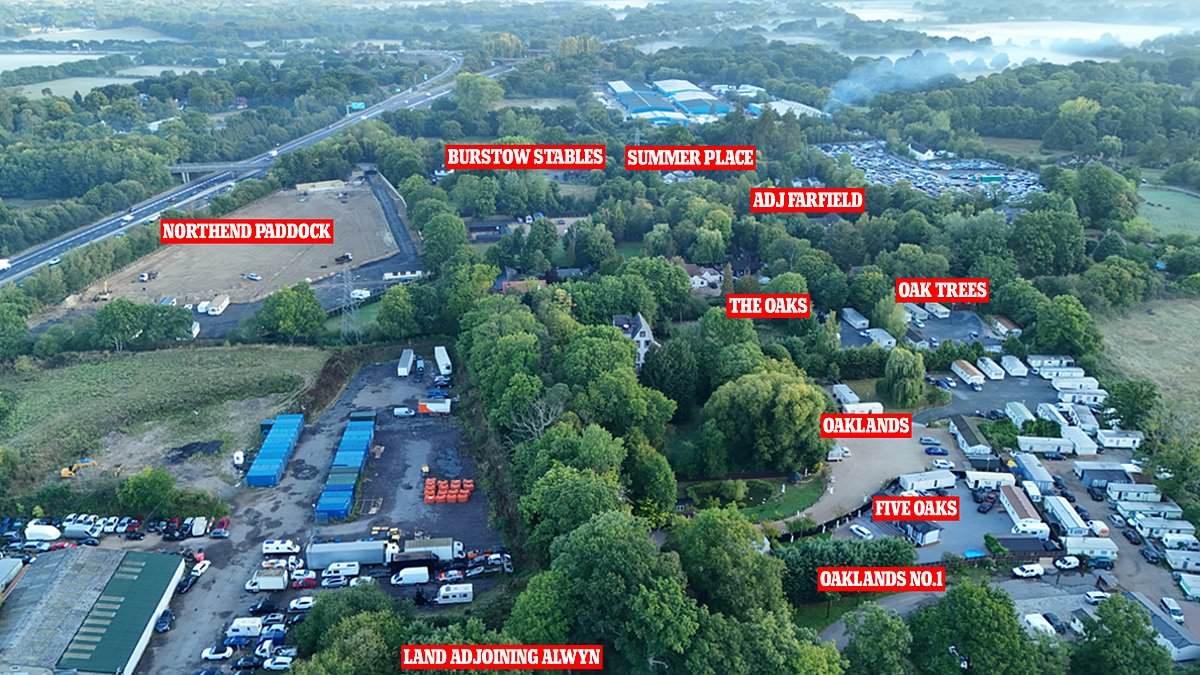Revealed: Travellers who besieged millionaire Surrey hamlet with TEN pitches are renting the caravans out for up to £900-a-month