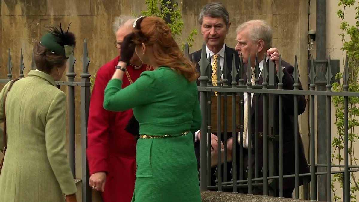 Andrew's desperation to flaunt his 'blue-blood' superiority over royal rival Sir Tim Laurence on Easter Sunday, according to body language expert