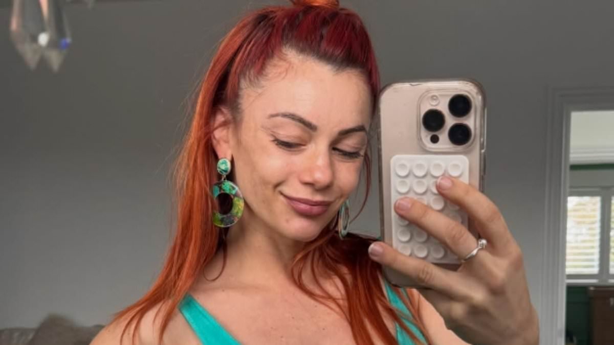 Pregnant Dianne Buswell shows off her bump in a green swimsuit as she enjoys spa day during mini baby moon with partner Joe Sugg