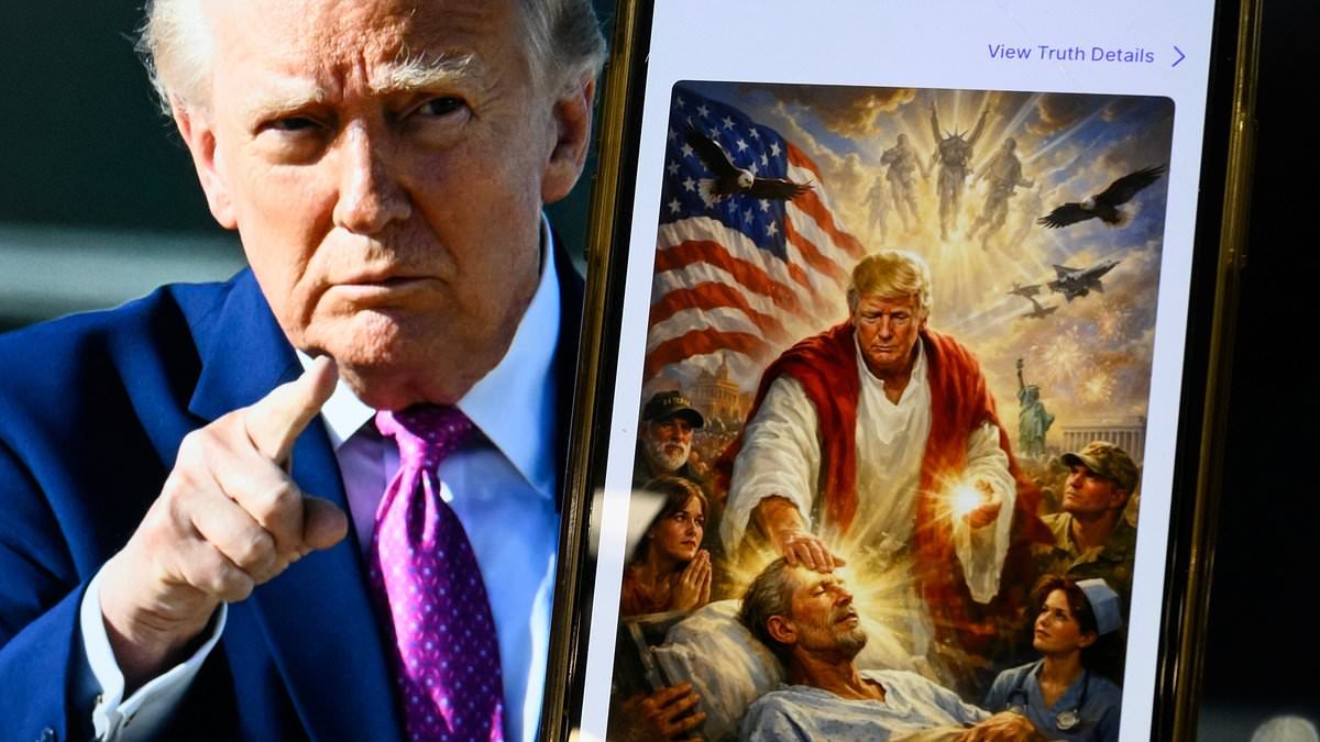 Why so many Christians now believe Trump's been possessed by a demon - or worse: A goat-headed devil image... a bizarre 'blessing'... and now the 'Anti-Christ' signs are revealed by FREDDY GRAY