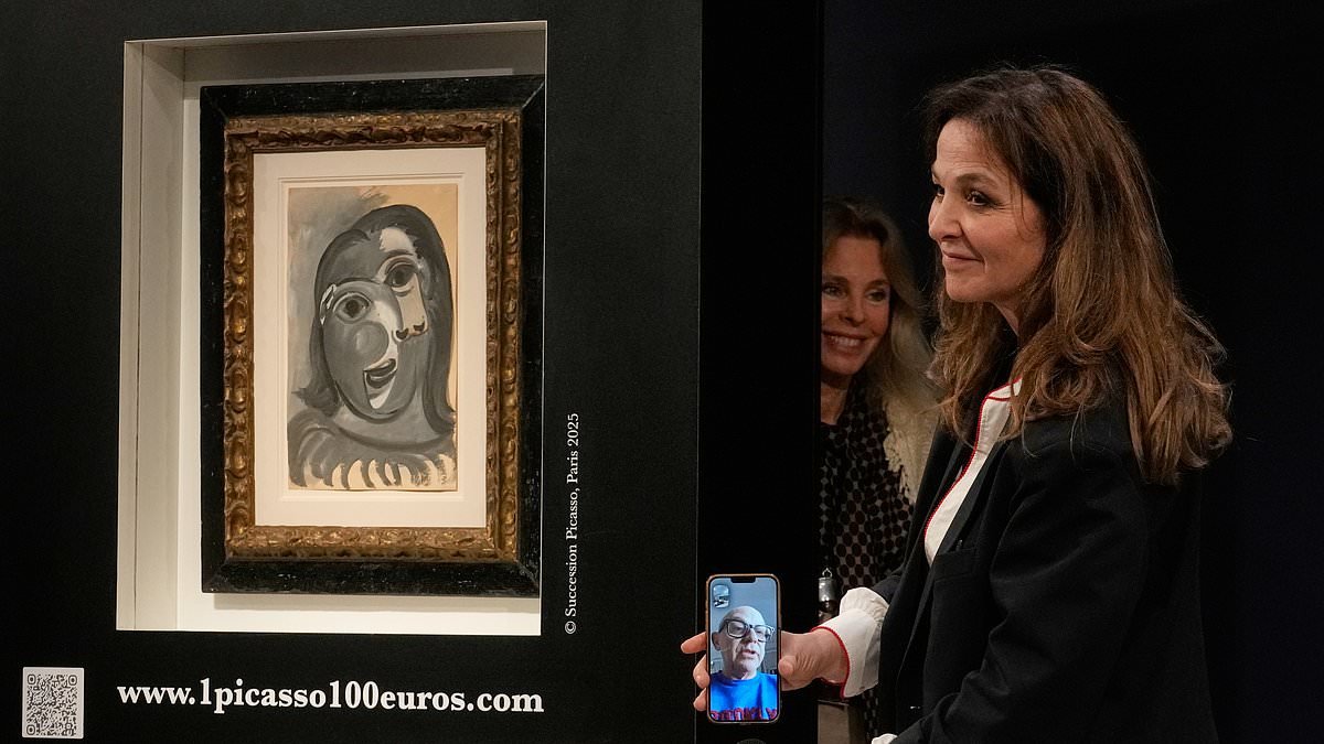 Engineer is left stunned after buying art raffle ticket... and winning a Picasso worth more than one million euros