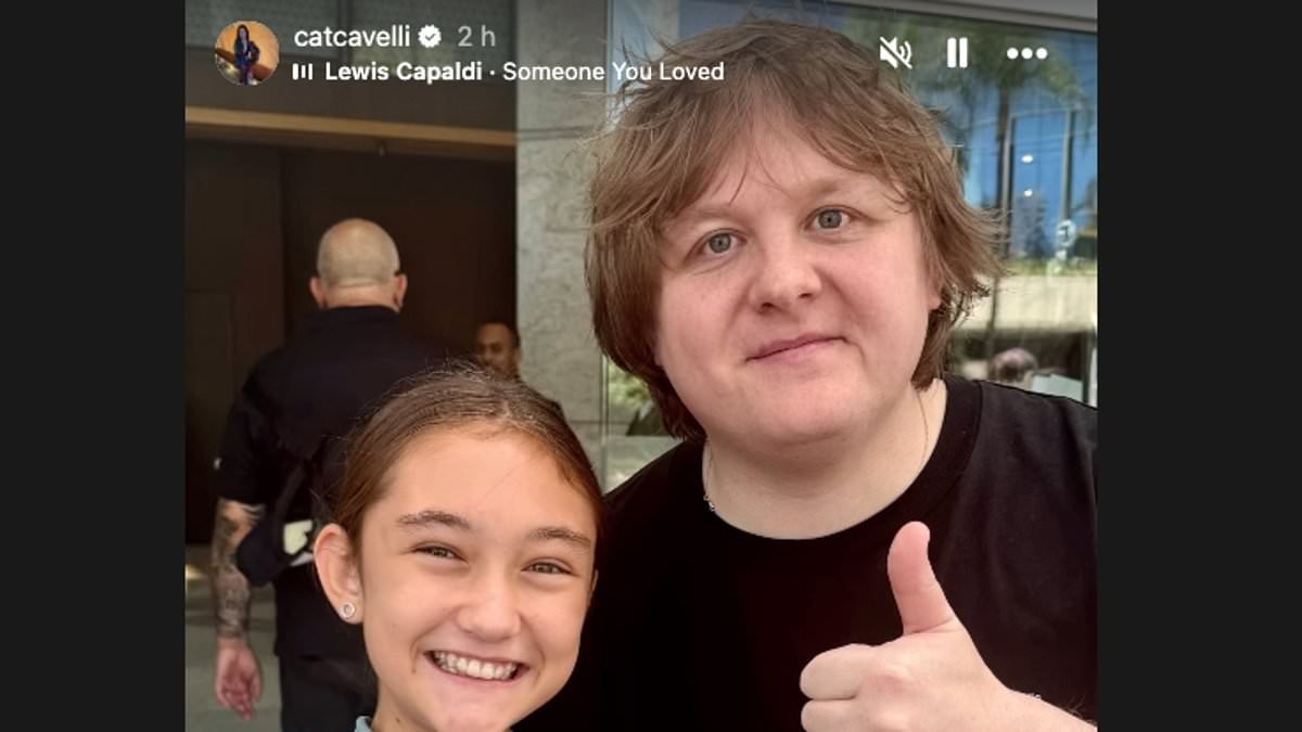 Jude Law's ex thanks Lewis Capaldi for his 'kindness' as he poses for sweet snap with her daughter, 11, after Chappell Roan left the young music fan 'in tears and used security guard to threaten her'
