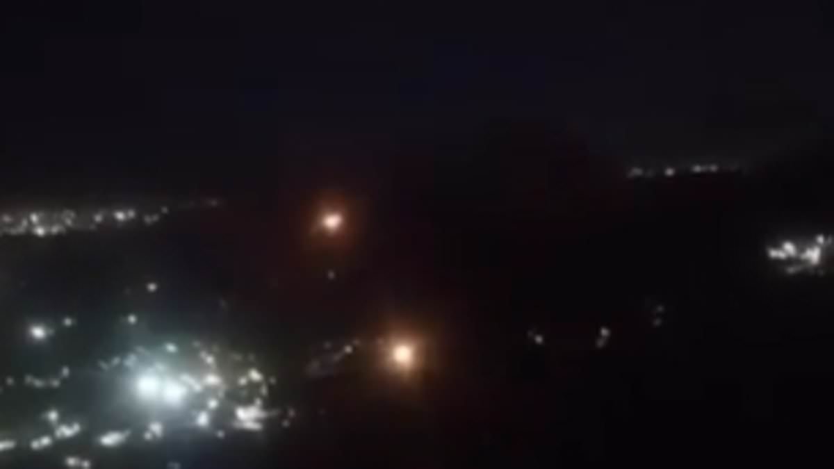 Moment Venezuelan soldier 'fires a Manpad rocket at US helicopter over Caracas - only to miss with the chopper returning fire seconds later'