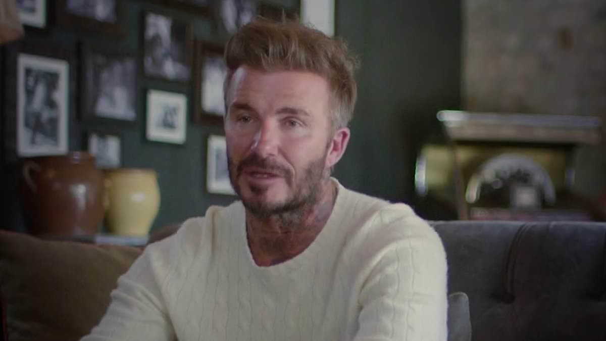 David Beckham fights back tears over being a proud dad in a sweet clip from his documentary - as it's revealed Victoria has been left 'devastated' by Brooklyn's 'nonsense' claims