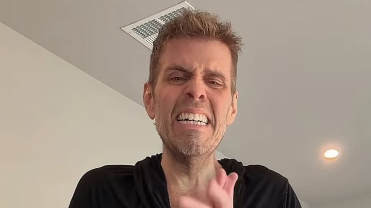 Perez Hilton gets emotional as he reveals he can 'finally walk again' after emergency surgery and near-fatal sepsis battle