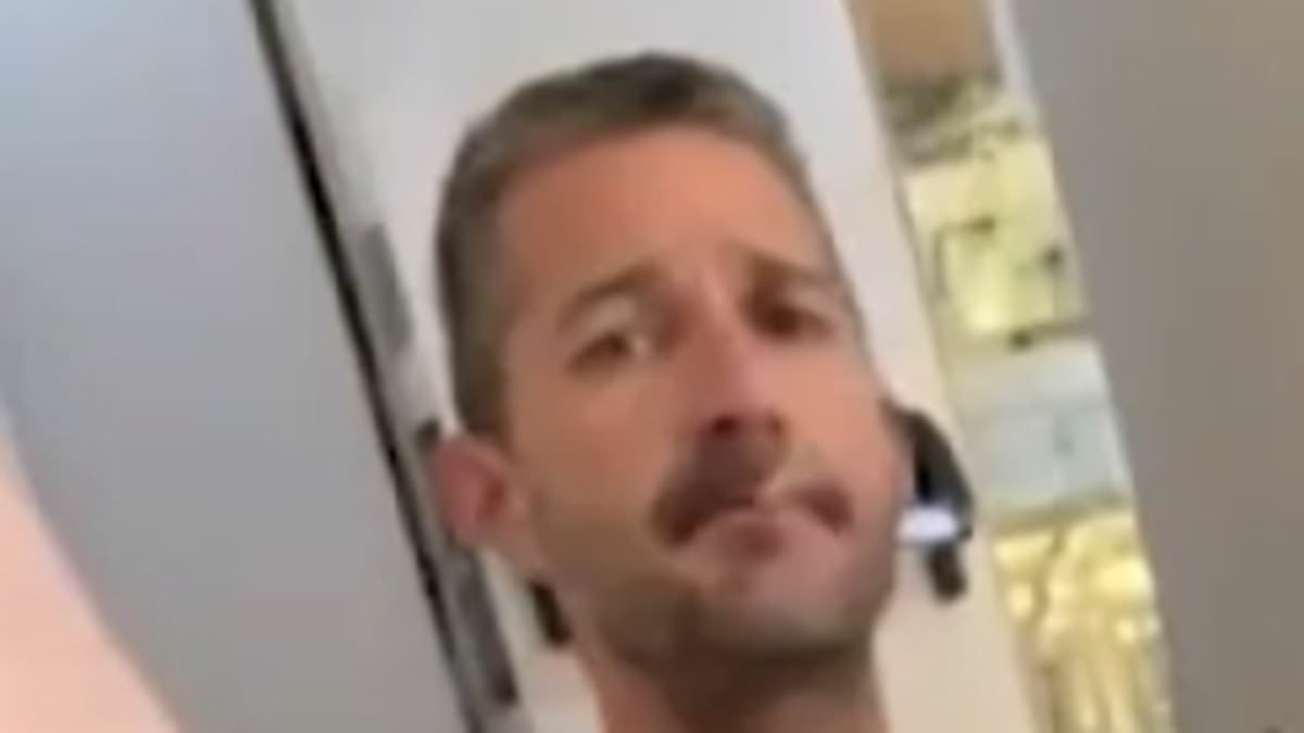 Shirtless Shia LaBeouf sparks a scene in his underwear at hotel lobby in Rome after recent arrest
