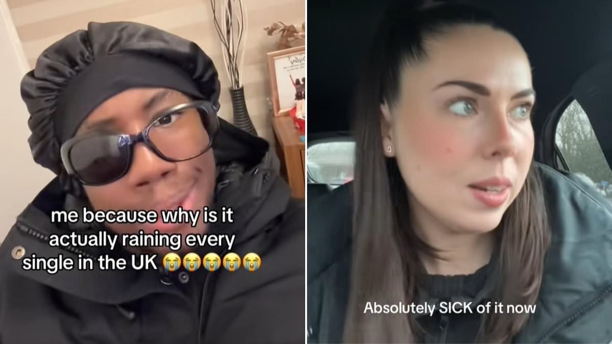 Why is it so wet in the UK? Soggy Brits say they're 'absolutely sick of it' - as Britain suffers 36 continuous days of rain